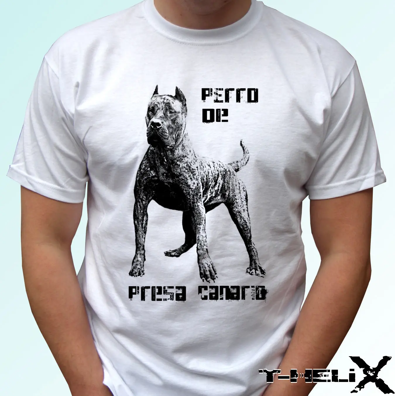 Printed T-Shirt Men Perro De Presa Canario Dogo - Dog T Shirt Top Tee - Mens Womens Kids Baby Sizes O-Neck T Shirt