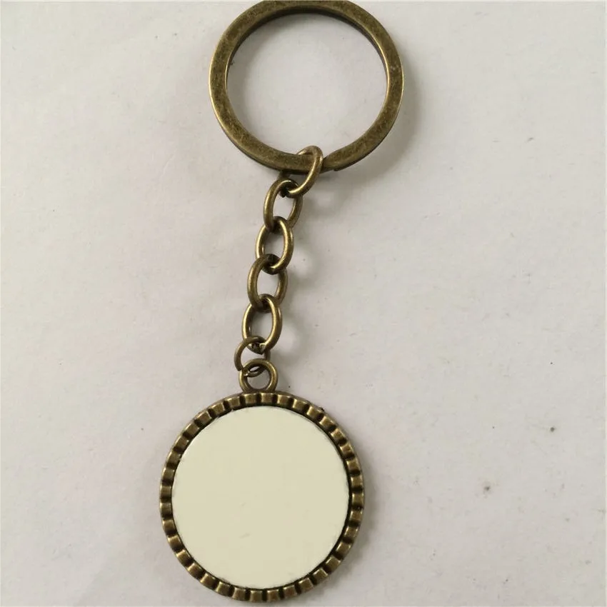 

retro vintage key ring for sublimation wholesale custom keychains for thermal transfer printing Promotion A3116