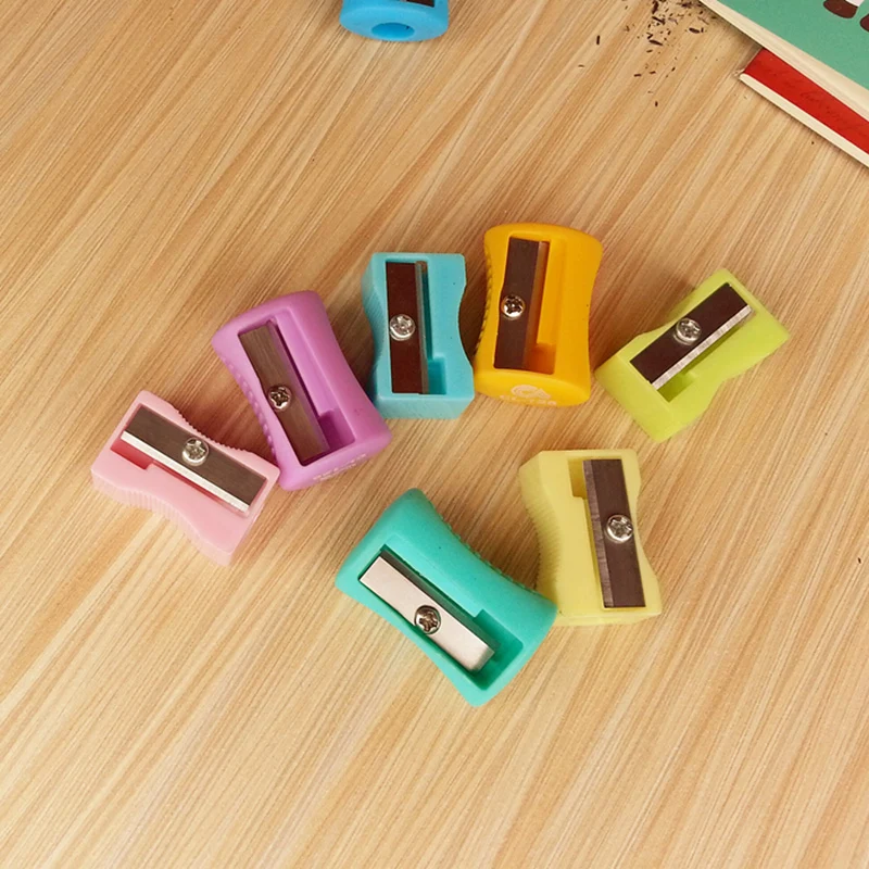 5 PCS/Lot Exquisite Mini pencil sharpener Candy colored hand pencil sharpener