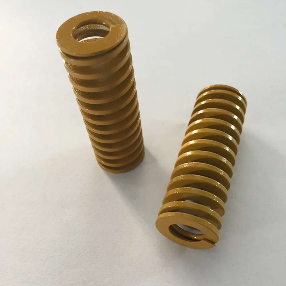 2Pcs Giallo A Spirale di Stampaggio A Compressione Die Primavera 16x8x20/30/50/60/80/100mm