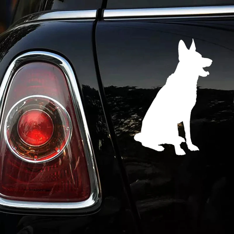 15*22cm German Shepherd Dog funny car sticker vinyl decal white/black car auto stickers for car bumper window car decor