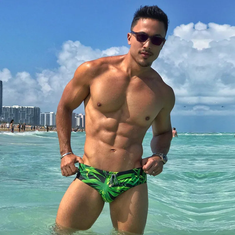 Taddlee Brand New Mens Swim Briefs Man Swimwear Gay Penis Pouch WJ Pad Inside Enhance Men Swimsuits Swimming Board Surf Shorts