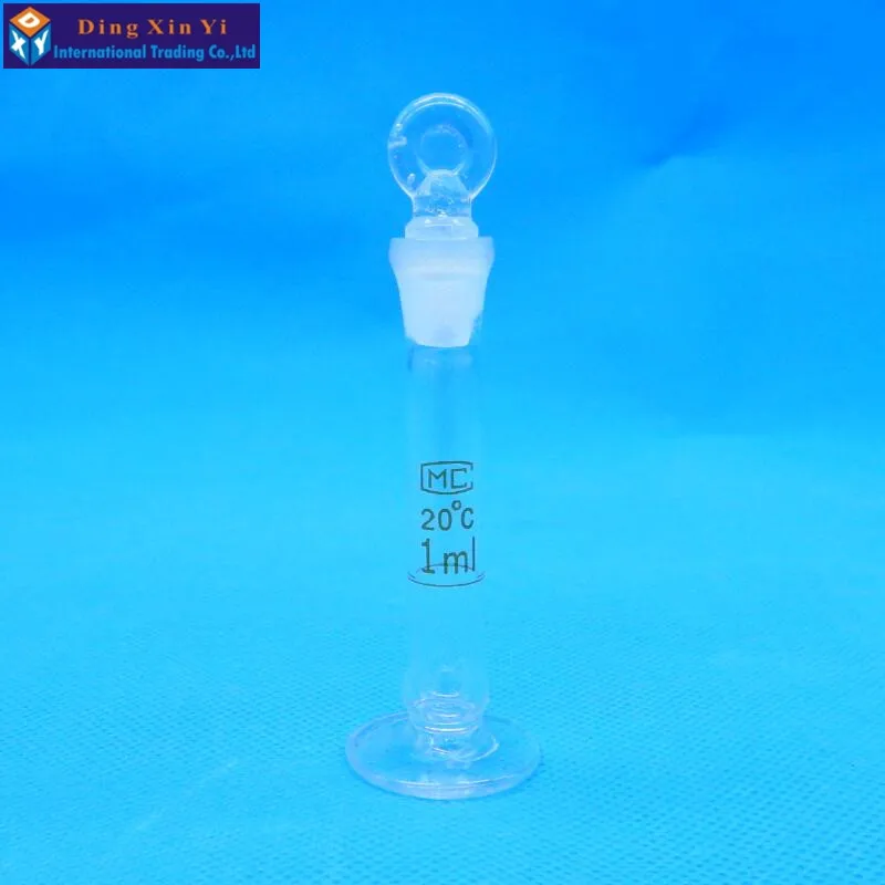 1ml Transparent volumetric flask with bottom sit flint glass flask volumetric Laboratory volumetric flask