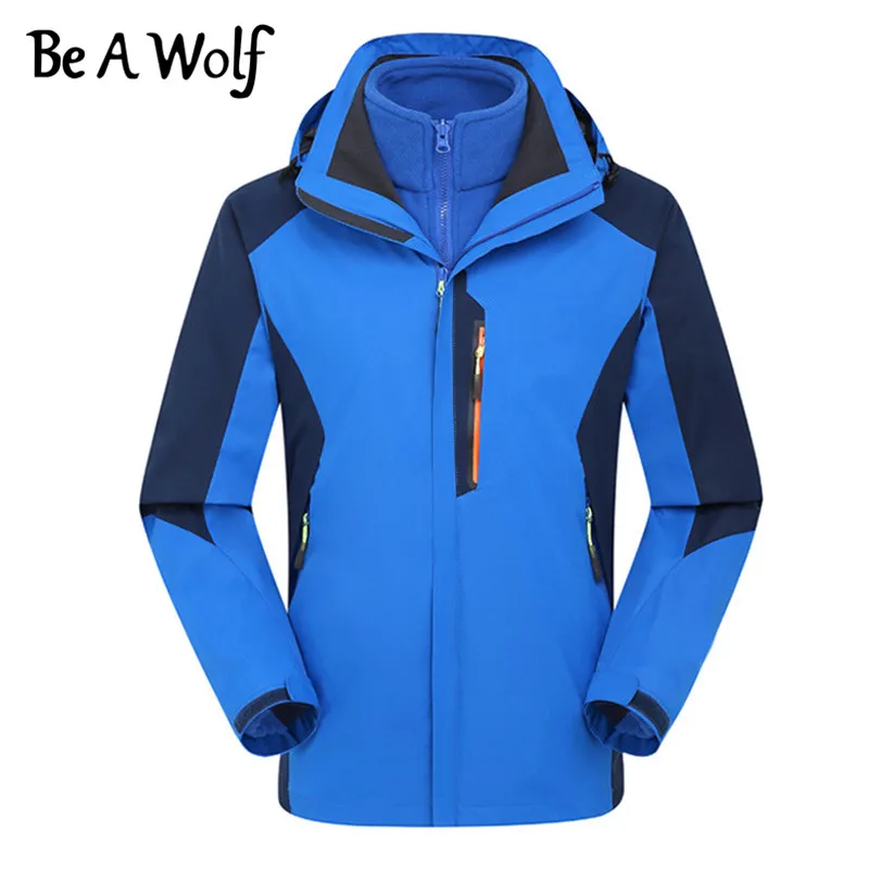 

Be A Wolf Outdoor Camping Skiing Hunting Clothes Fishing Winter Waterproof Jacket Women Rain Windbreaker Jackets Men J1629/J1630