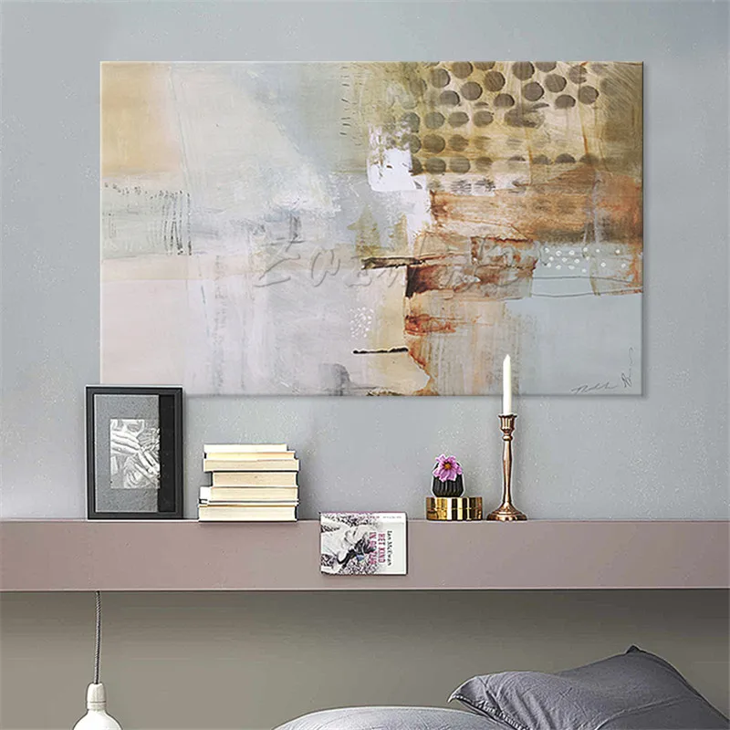 

Nordic canvas painting wall art pictures for living room home decor modern abstract hand painted quadros art cuadros decoracion