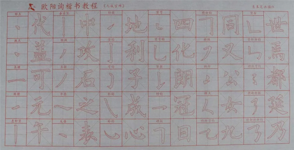 Gridded Magic Cloth Water-writing for Practicing Chinese Calligraphy or Kanji