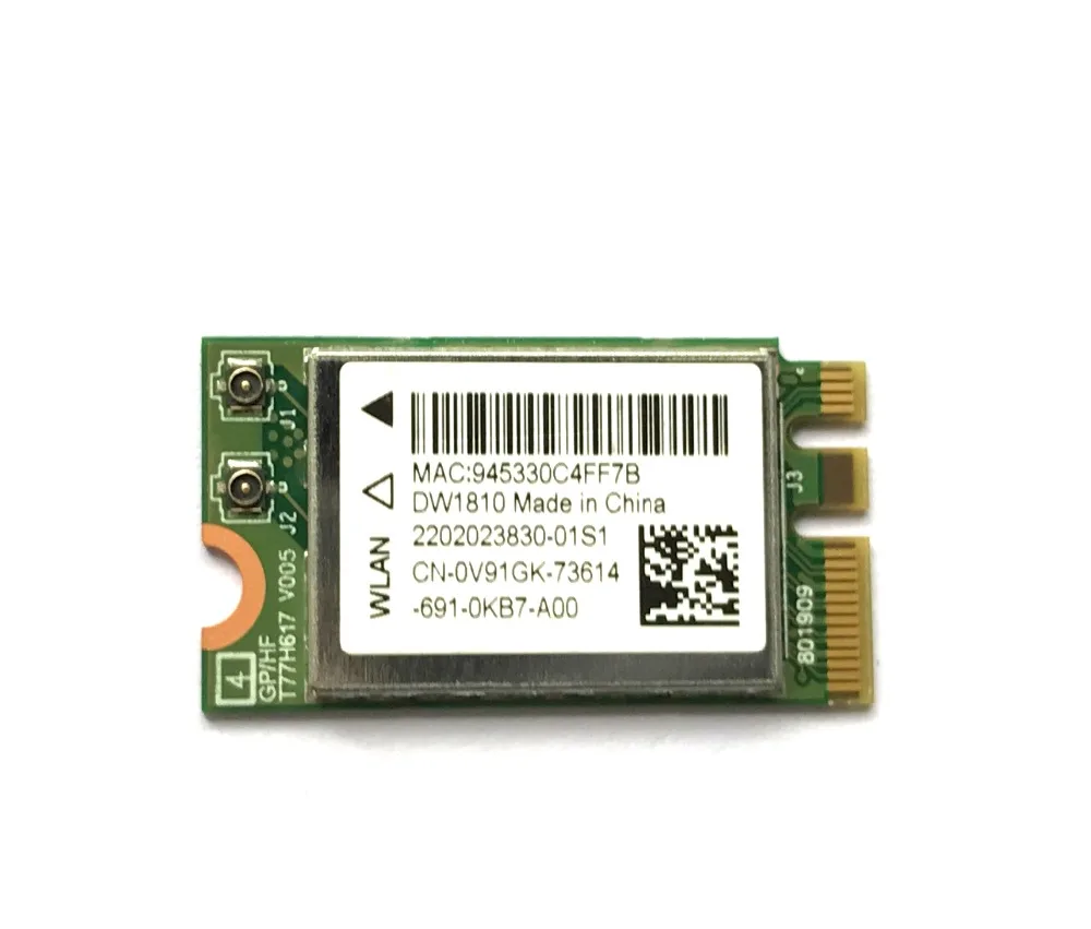 NEW DW1810 ac NGFF 433Mbps BT4.1  WiFi Wireless Network Card QCNFA435 WIFI Module