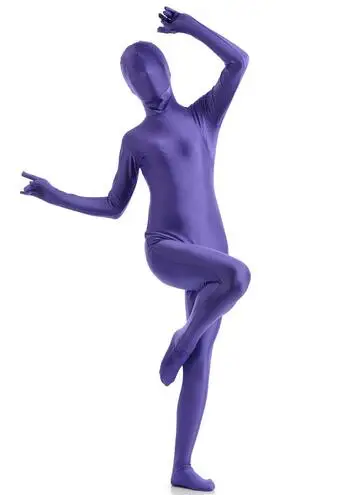 Women Men Full Body Zentai Suit Skin Tight Suits Spandex Nylon Bodysuit Halloween Costume For Women Men