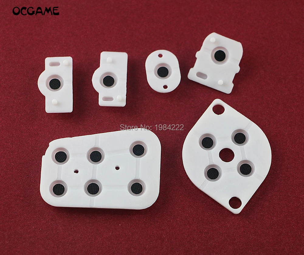 100sets/lot Replacement Conductive Button Rubber Repair Parts for N64 Controller Joy Pad N 64 Silicon Pad High Quality