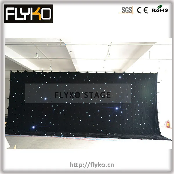 

Free shipping 4m by 8m two color decortion star led display cloth