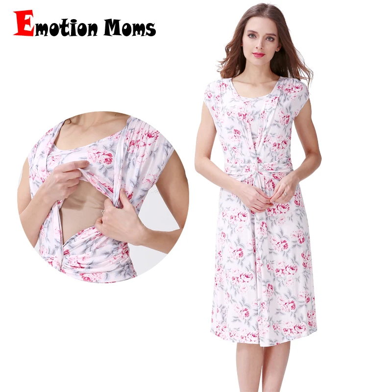 Printing Floral Maternity Clothes Dresses Nursing Clothes for Pregnant Women Sleeveless Breastfeeding Dresses