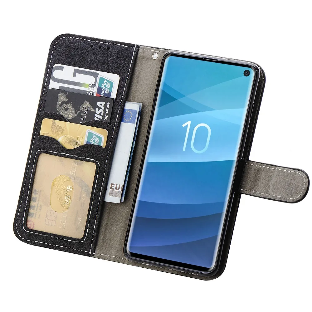 Flip Leather Cover Wallet Case For Samsung Galaxy S10plus Note8 S 10 E S10 Plus S10e Lite S8 S8plus Note 8 Phone Book Stand Case