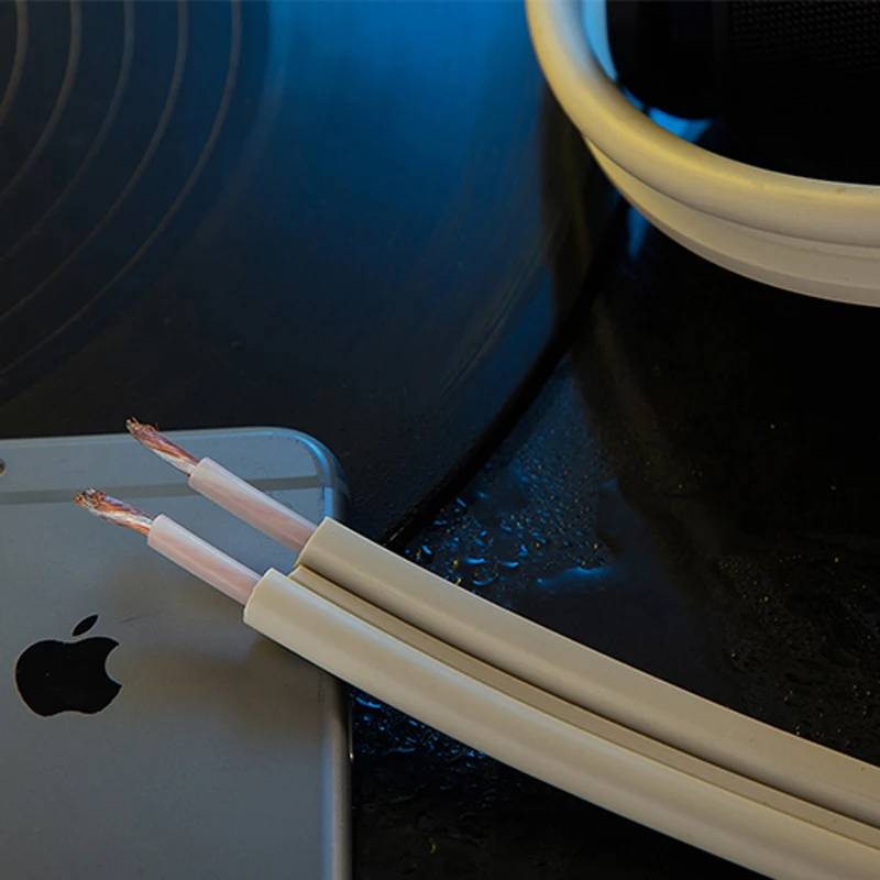 2-метровый посеребренный медный провод для DIY микрофона, соединительный микрофон, аудиокабель, динамик, аудио линия