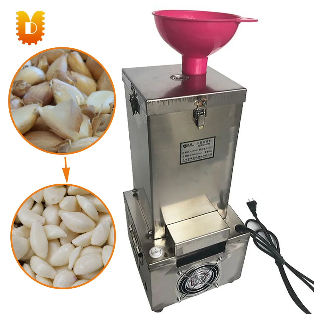 stainless steel dry garlic peeling machine/feeder+outlet househould garlic peeler