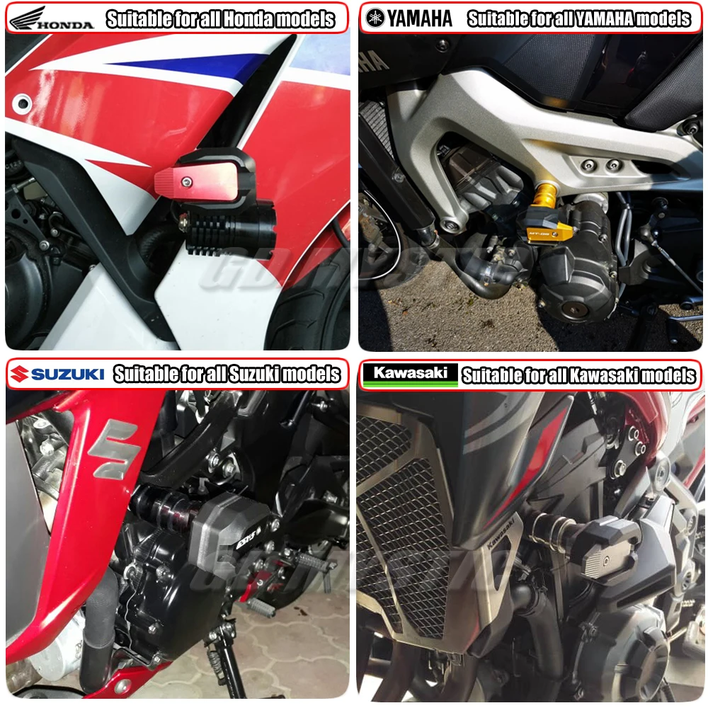 Per SUZUKI GSF 1250 N BANDIT GSX650F GSX 650F protezione anticaduta per moto protezione carenatura cursore protezione Anti Crash Pad