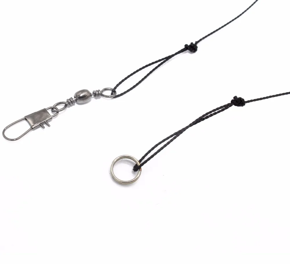 LEOSPORT High Carbon Steel Fishhooks with 5 Small Hook Rigs Swivel Fishing Tackle Lures Pesca Baits String Hook JK445