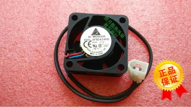 

The original delta 40*40*20 AFB0424HD DC24V 0.11A 4CM inverter cooling fan