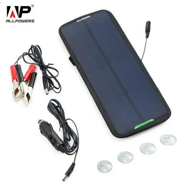

ALLPOWERS 18V 7.5W Solar Charger Solar Panel Battery Maintainer Charging for Car Automobile Motorcycle Tractor Boat Battery ect.