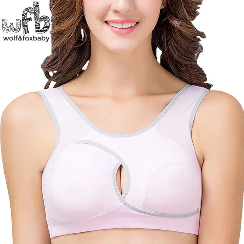 Retail cotton sports-type breast-feeding pregnant women bra braze-style girls sleep bra maternity pregnancy clothes