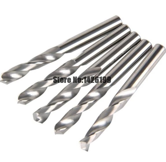 5PCS 3.0mm-6.0mm Drill Bit Carbide Twist Drill Bit CNC Straight Shank Spiral Drill Rotary Power Tools Metal Drilling (4/5/6mm)