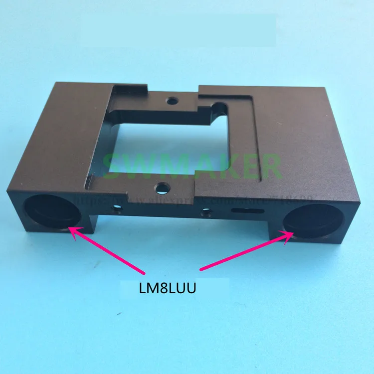 업그레이드 된 리플리케이터 3D 프린터 8mm 로드 알루미늄 용 단일/이중 압출기 캐리지 MK10 MK8 X 샤프트 슬라이더 서클립 유형