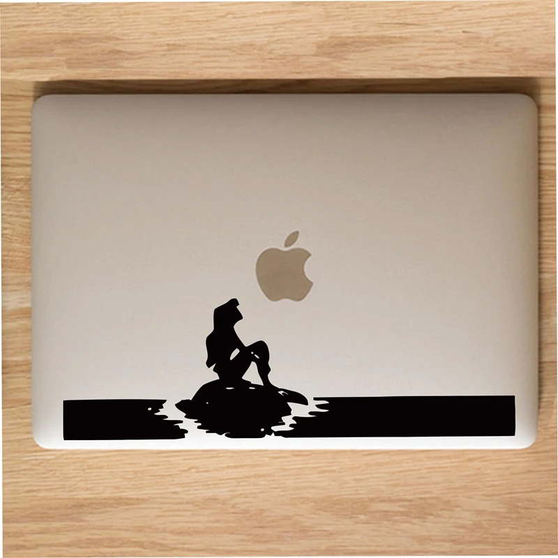 The Little Mermaid inspired laptop sticker vinyl Personality Decal for Apple Macbook