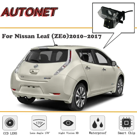 Камера заднего вида для Nissan Leaf (ZE0)2010 ~ 2017, CCD, ночного видения, камеры заднего вида, резервная камера, камера номерного знака