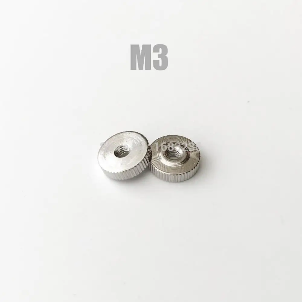 5-50pcs Silver Steel Adjust Leveling Knurled Thumb Nut 3D Printer Spring Loaded Heated Bed Curtain Wall Tighten Thumbnut DIY A