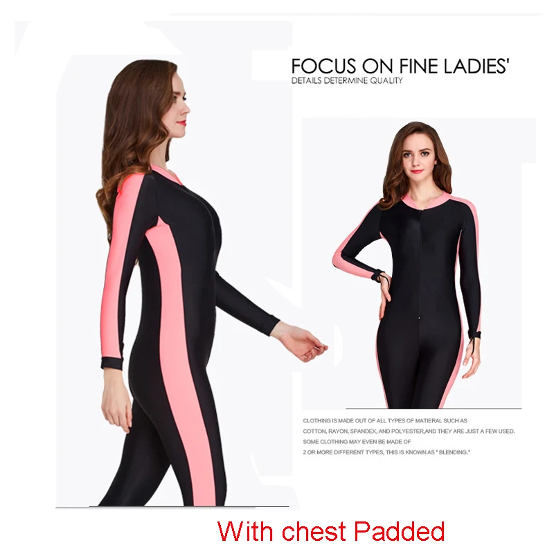 SBART UPF 50+ Lycra Diving Wetsuit anti UV One Piece Swimsuit Rash Guard Long Sleeve Swimwear Surf Suit Men Women Sun Protect