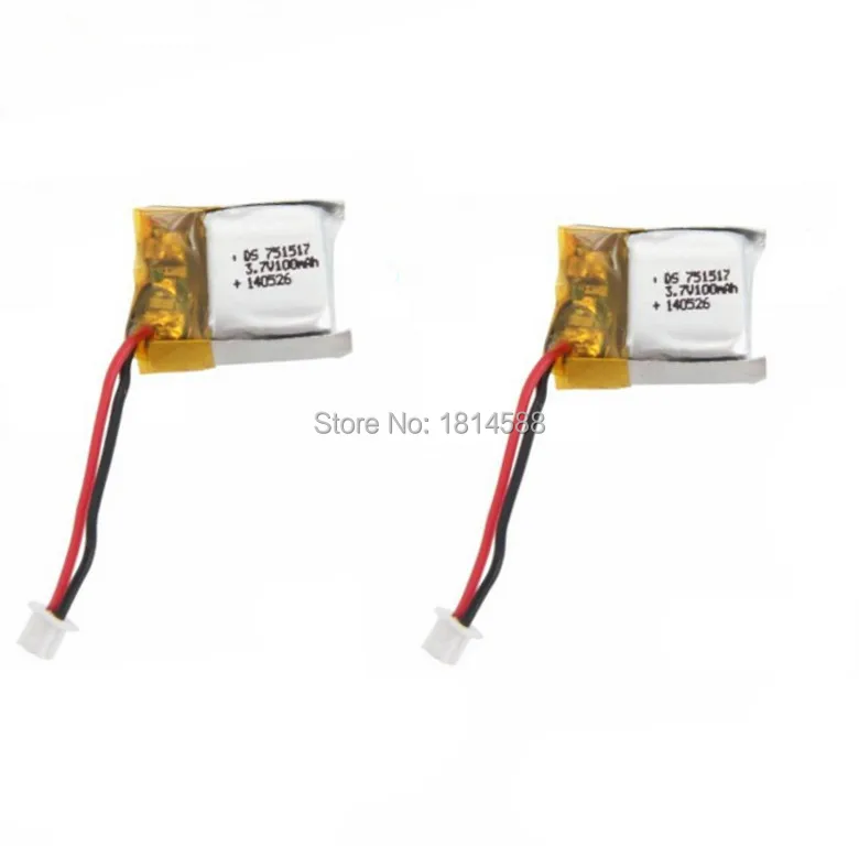 5pcs Cheerson CX10 CX-10 CX-10A RC Quadcopter Spare Part 3.7V 100mAh Li-Po Battery