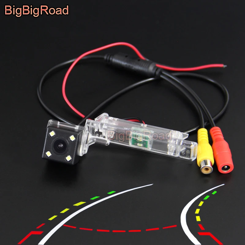 BigBigRoad Car Intelligent Dynamic Tracks Rear View Backup CCD Camera For Geely King Kong EMGRAND EC825 8 panda Englon SC6