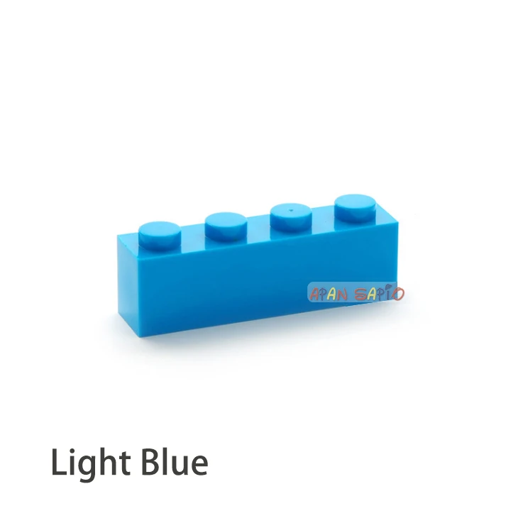 50 stücke DIY Bausteine dicke 1x4 16 Farbe Assemblage Pädagogisches kinder Spielzeug für kinder Größe Kompatibel mit 3010