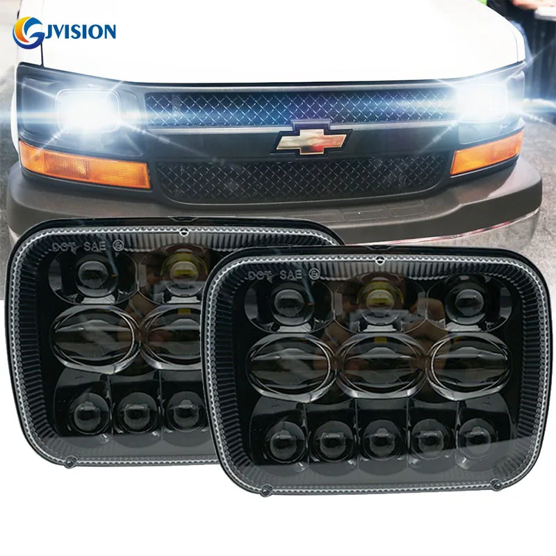

Newest Truck Light 5x7 Inch Led Rectangular Headlight High/Low Beam Headlamp For Jeep Wrangler YJ Cherokee XJ