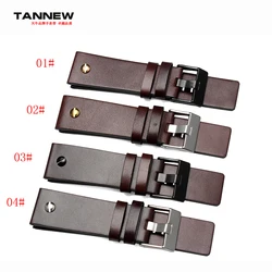 Leather Watchband For DIESEL Bracelet DZ7312 DZ4323 DZ7257 With rivets Men’s Bracelet 22m 24mm 26 28mm 30mm cowhide Watch Strap