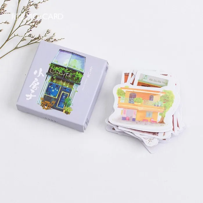 45 Pcs/Pack Cute Little House Paper Sticker Decoration DIY Handbook Sticker Diary Album Stick Label