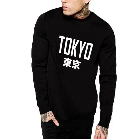 

Skuggnas Hot Tokyo Unisex Crewneck Sweatshirt Hot Pullover Jumper Long Sleeve Cozy Sweatshirts Comfy Sweatshirts Drop ship