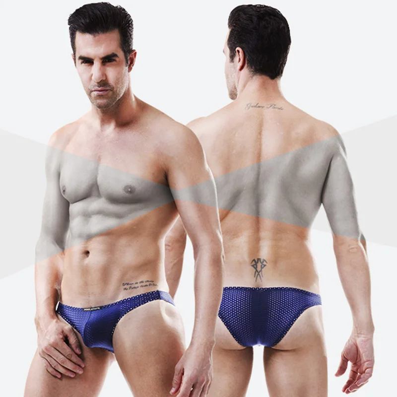 Brand Newest Men Underwear Male Sexy Briefs Jockstrap Mesh Convex Pants high-quality Man Panties L XL XXL 3XL Underpants