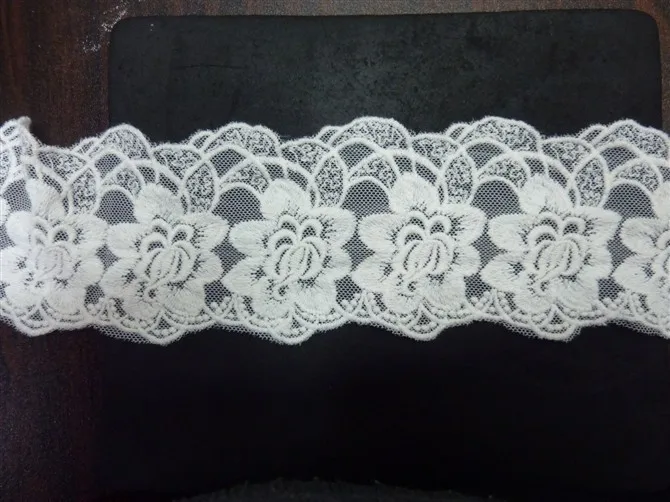 

Free shipping Flower white cotton embroidered lace,3-15cm width,XERYmx070