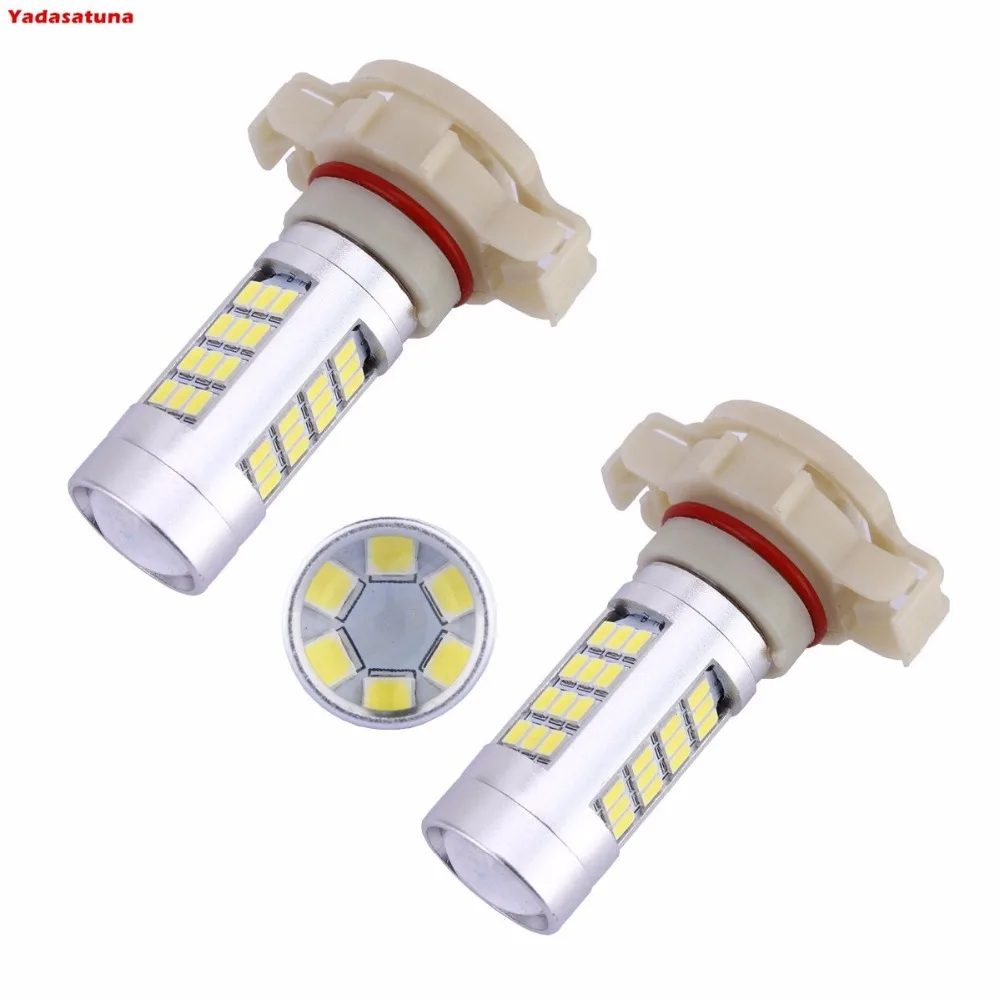 2 x H16 PS19W 21W LED lampara 2835 42SMD LED DRL luz de niebla bombillas LED coche fuente de luz 12 V, 6000 K