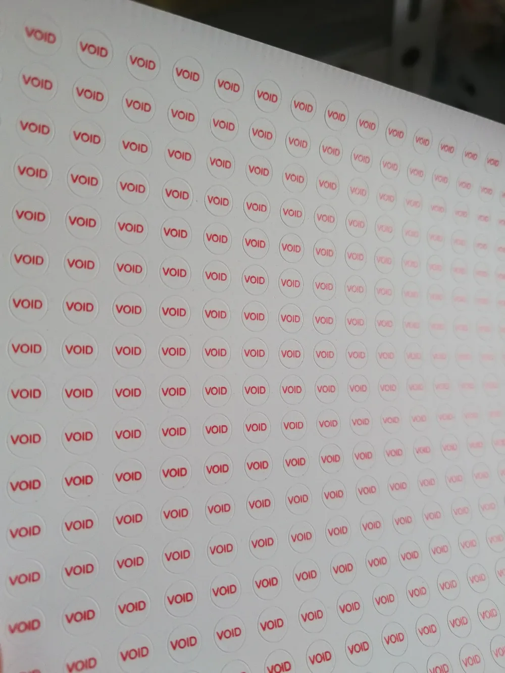 Blue/Red Round 5mm 500 PCs/Lot Fragile Paper VOID Sticker Guaranteed Tamper Warranty Seal for Mobile/Laptop/Ipad Repairment