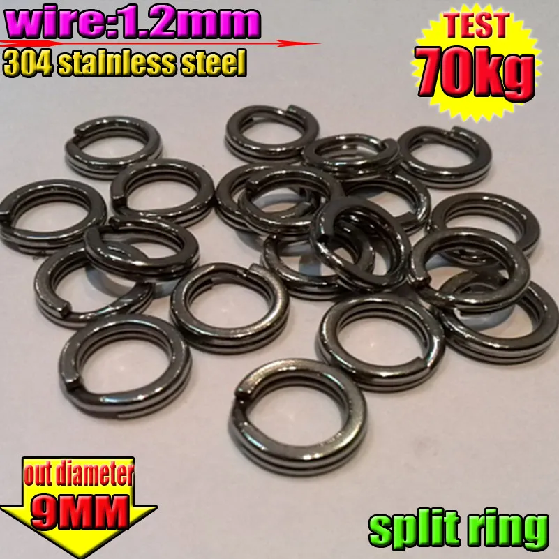 2020 hot fishing split rings  2000pcs Because professional so trust 1.2*  9mm