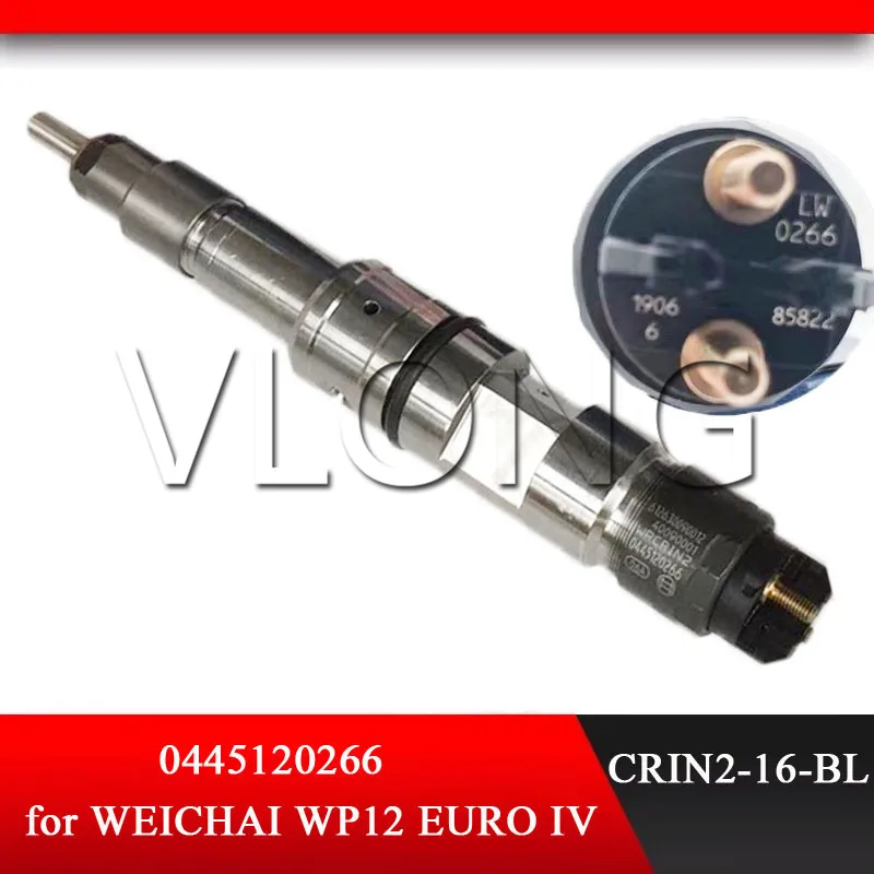 New 0445120266 Auto Engine Common Rail Inyector 0 445 120 266 Fuel Pump CRIN Injector 0445 120 266 for WEICHAI WP12 EURO IV