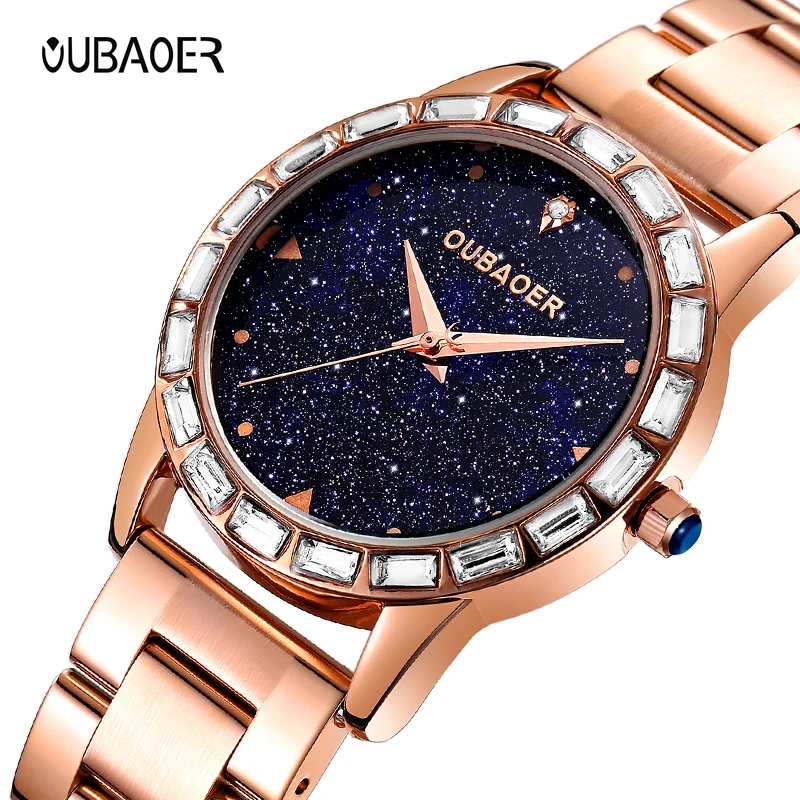 

OUBAOER Brand watch relojes mujer 2018 relogio feminino ladies watch wristwatches women clock women quartz watch horloge saat