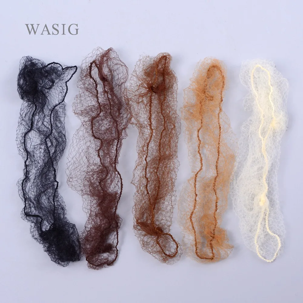 50pcs Sample Order Five Colors Nylon Hairnets Invisible Soft Elastic Lines Hair Net