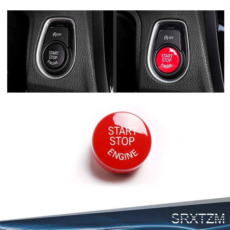 Car Engine Start Stop Button Red Color Replace Upgrade Car-Styling For BMW F30 F10 F34 F15 F25 F48 X1 X3 X4 X5 X6