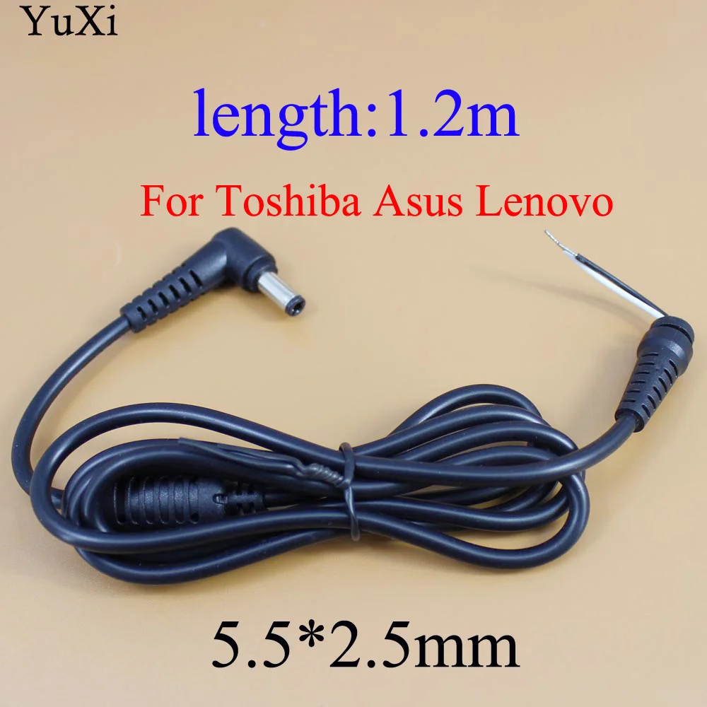 YuXi 4.8*1.7mm 5.5*2.1mm  5.5*2.5mm 7.4*5.0mm  DC Power Charger Plug Cable Connector for Acer for Asus for Toshiba for Lenovo...