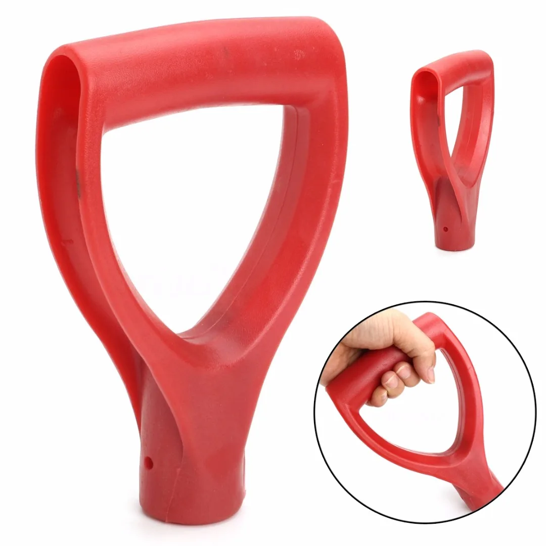 Red Plastic Scoop Poly D-Grip Handle For Spade Fork Shovel Replacement 32mm New