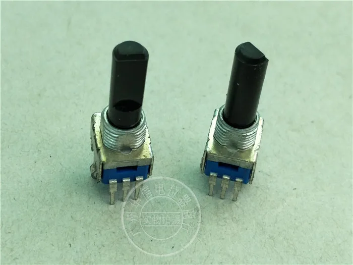 10pcs RK0938N 09-type Vertical Single Potentiometer B50K / With Midpoint / Handle Length 21MMF