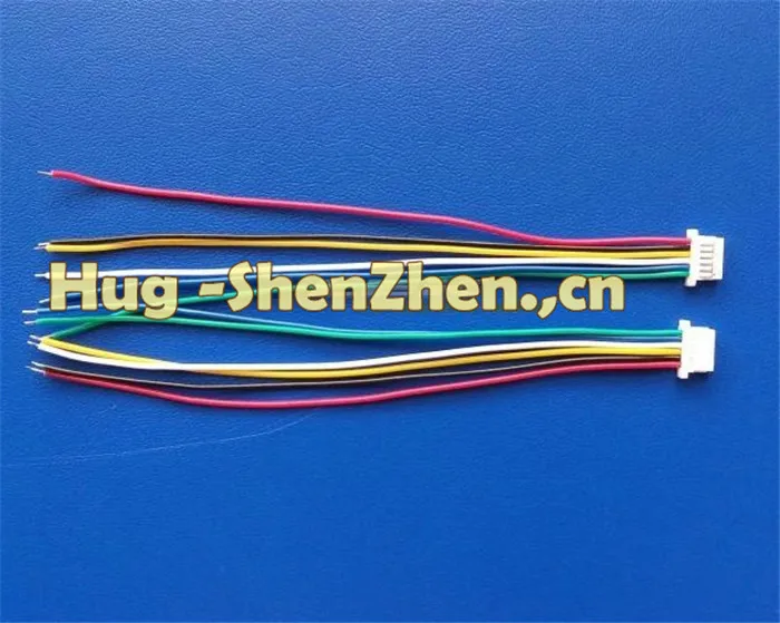 Wholesale 100pcs Micro JST SH 1.0mm Pitch 6-Pin Female Connector with Wire jst 6pin connector free shipping