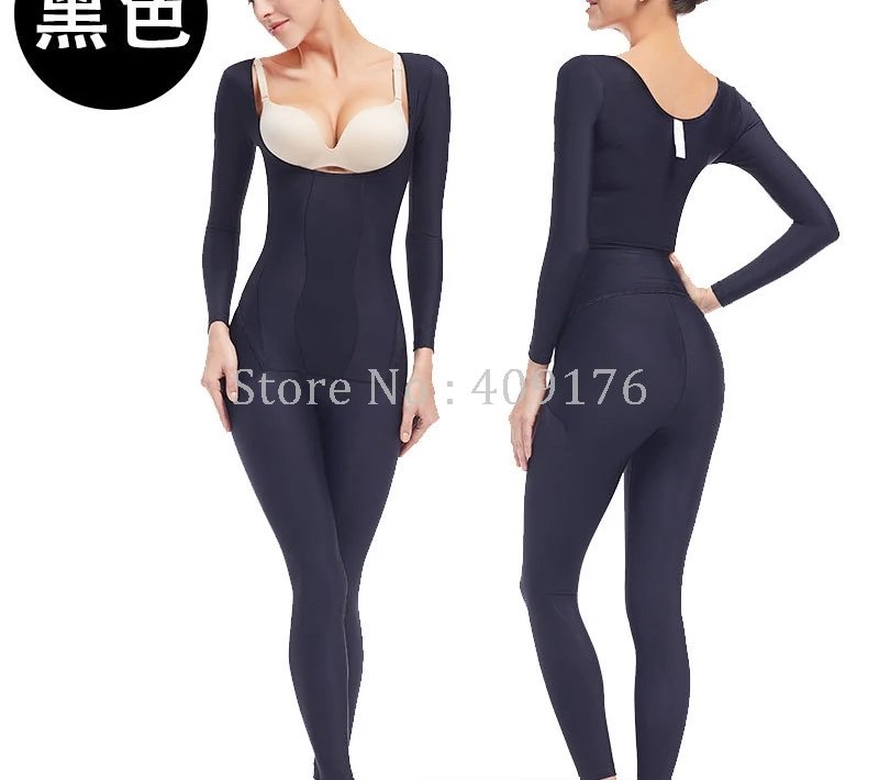 PRAYGER After Surgey Full Body Shapers New Women Sculpture Bodysuits Thigh Push UP Breast Corset